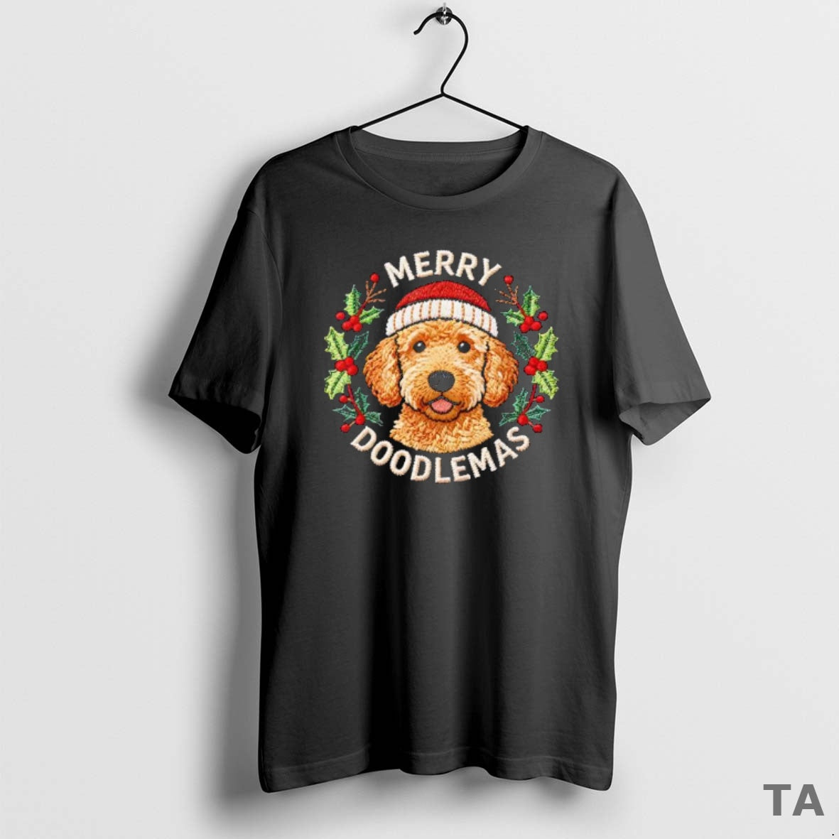 Top Merry Doodlemas Goldendoodle Christmas Dog Lover T Shirt Sweater
