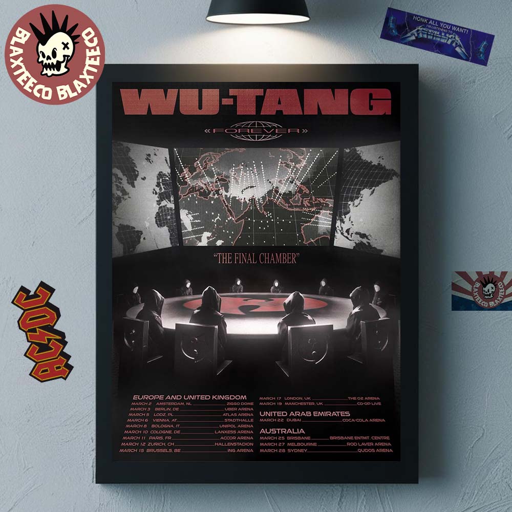 Wu Tang Clan Forever The Final Chamber Tour 2026 Schedule Dates Home Decor Poster Canvas