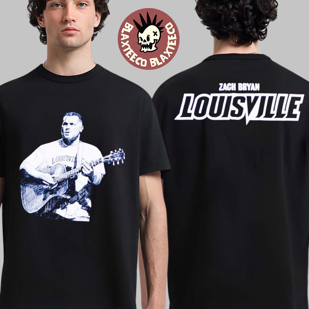 Zach Bryan With Heaven On Tour 2026 In Louisville Kentucky Exclusive Merch On April 11 2026 Photo T-Shirt