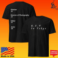 Director Jk Director Of Photography Jk Editor Jk Actor Jm T-shirt