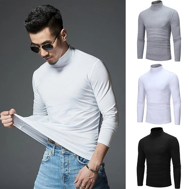 Hot Shirt Pullover Mens Shirts Slim Fit Slim fit Solid S~2XL 1Pcs T-Shirt
