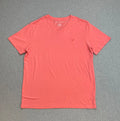 American Eagle T-Shirt Mens Medium Pink Cotton Blend V-Neck Short Sleeve Logo