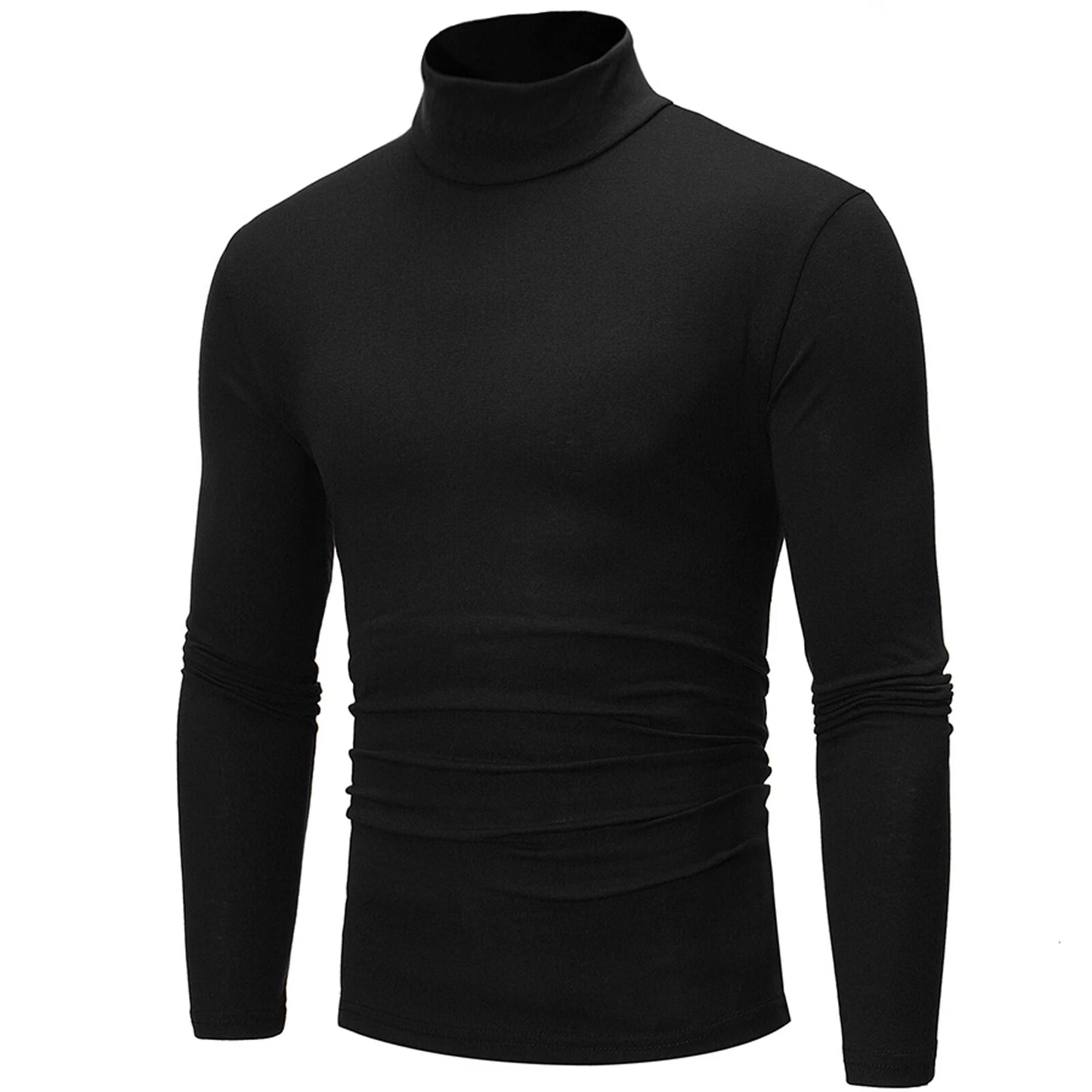 Mens Thermal Shirt Casual Slim Fit Long Sleeve Mock Turtleneck Pullover AU