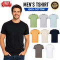 1,2,5 Pack Mens Plain T-Shirt 100% Cotton High Quality Solid Summer Tee Shirt UK