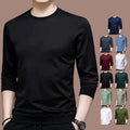 Mens Slim Fit Long Sleeve T Shirt Pullover Top for Fitness and Casual Wear