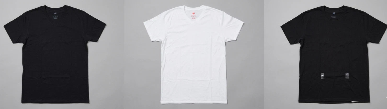 Hanes & Urban Outfitters V-Neck Crew Neck Tee T Shirts Black White Men SZ M NEW