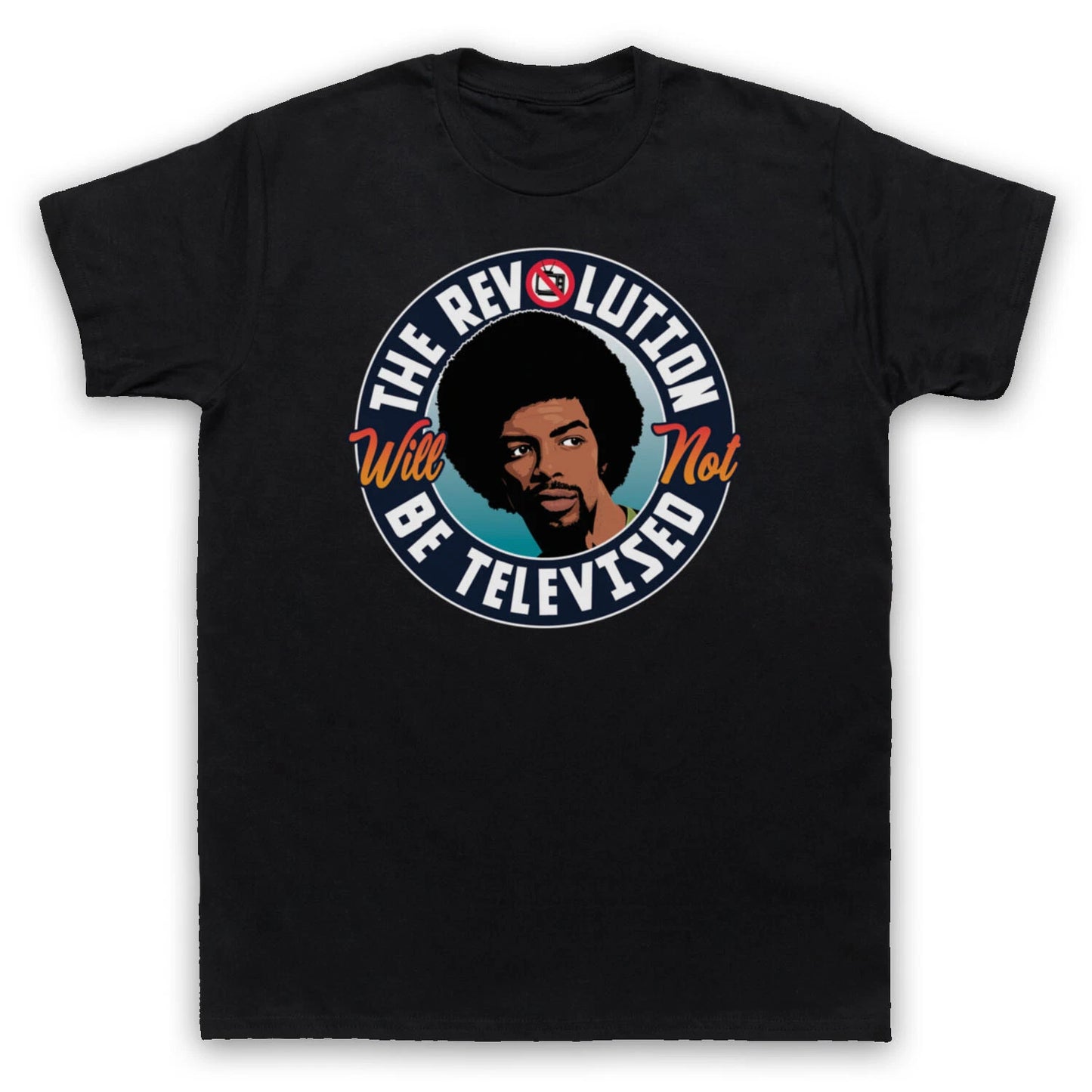 GIL SCOTT HERON UNOFFICIAL THE REVOLUTION NOT TELEVISED MENS & WOMENS T-SHIRT