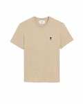 AMI De Coeur  T-Shirt HTS060.724 430 Embroidered Heart CAFÉ CREME £120