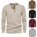 Pullover Top Men Long Sleeve Tee Breathable For Spring And Autumn Loose Fit