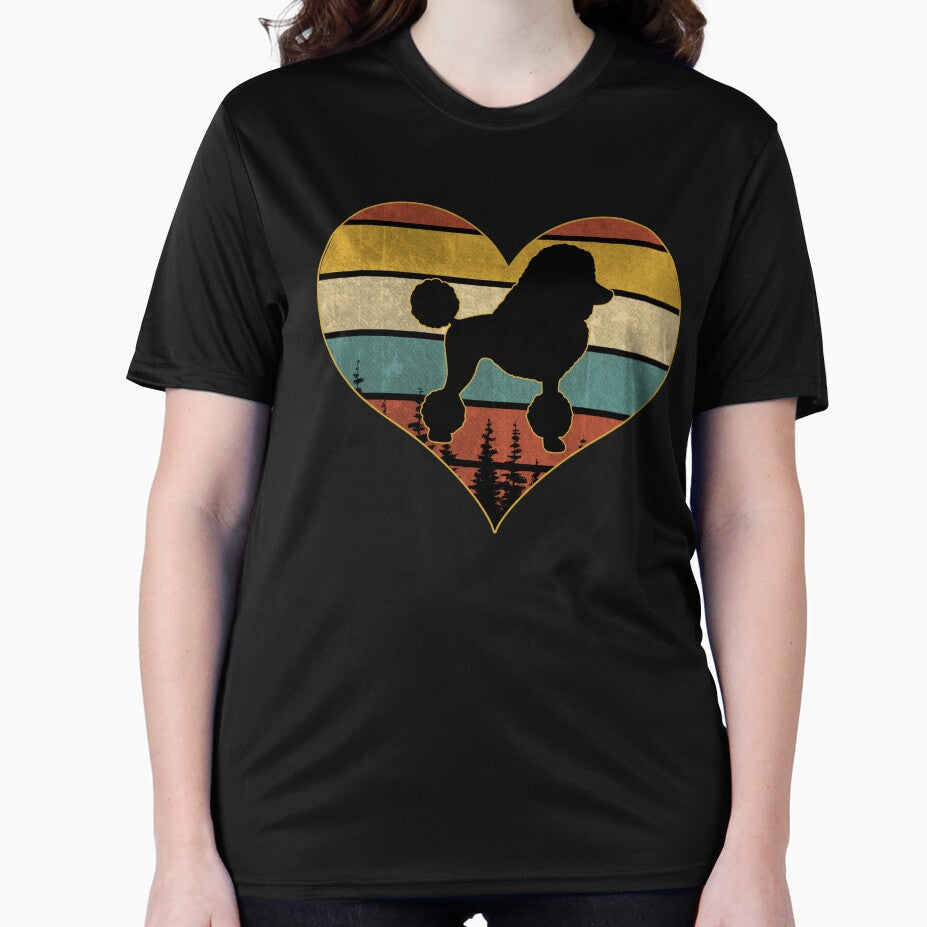Retro vintage poodle heart by gastonfongemie