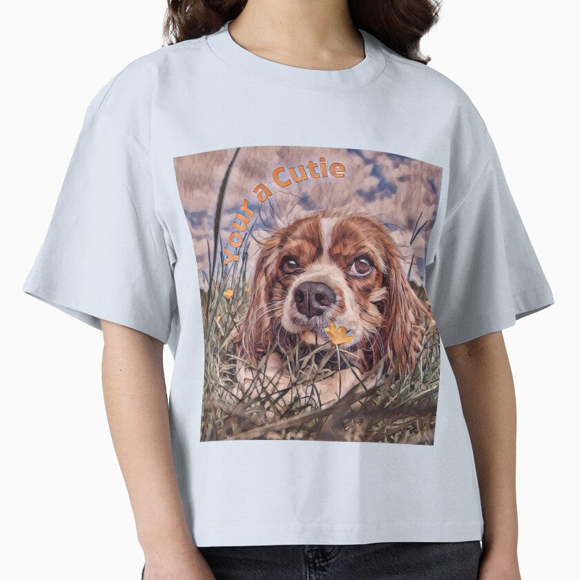 Cute Beagle dog in a Fall country field by LGMmugsdesign