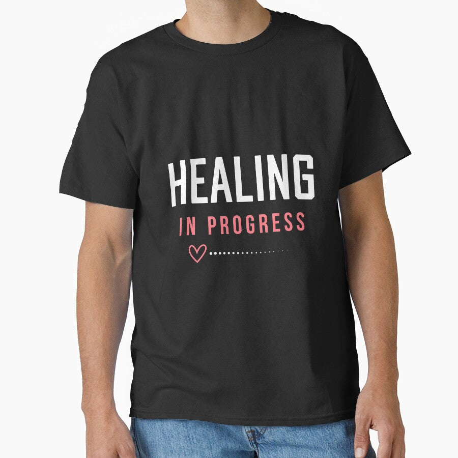 Healing In Progress Affirmation | Self Care & Healing Journey Design by TheMainPrint