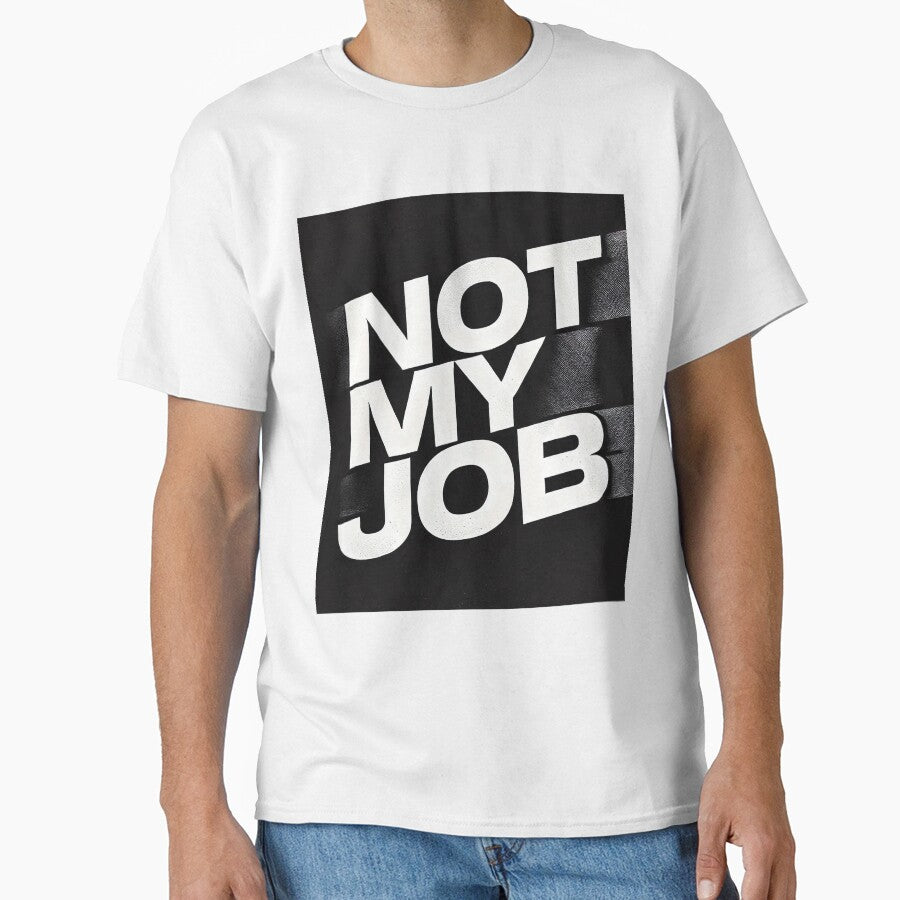 Distorted “Not My Job” Glitch Typography – Edgy Digital Aesthetic by Gold Turtle  Lina