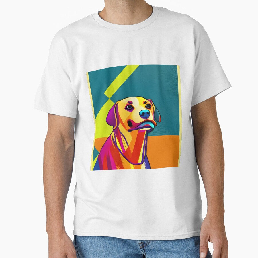Retro dog Art by Ariel Guevara