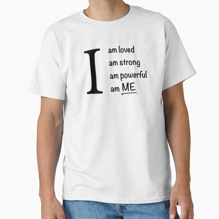 I am... loved, strong, powerful, ME. Pink Back by ClearAndHappy