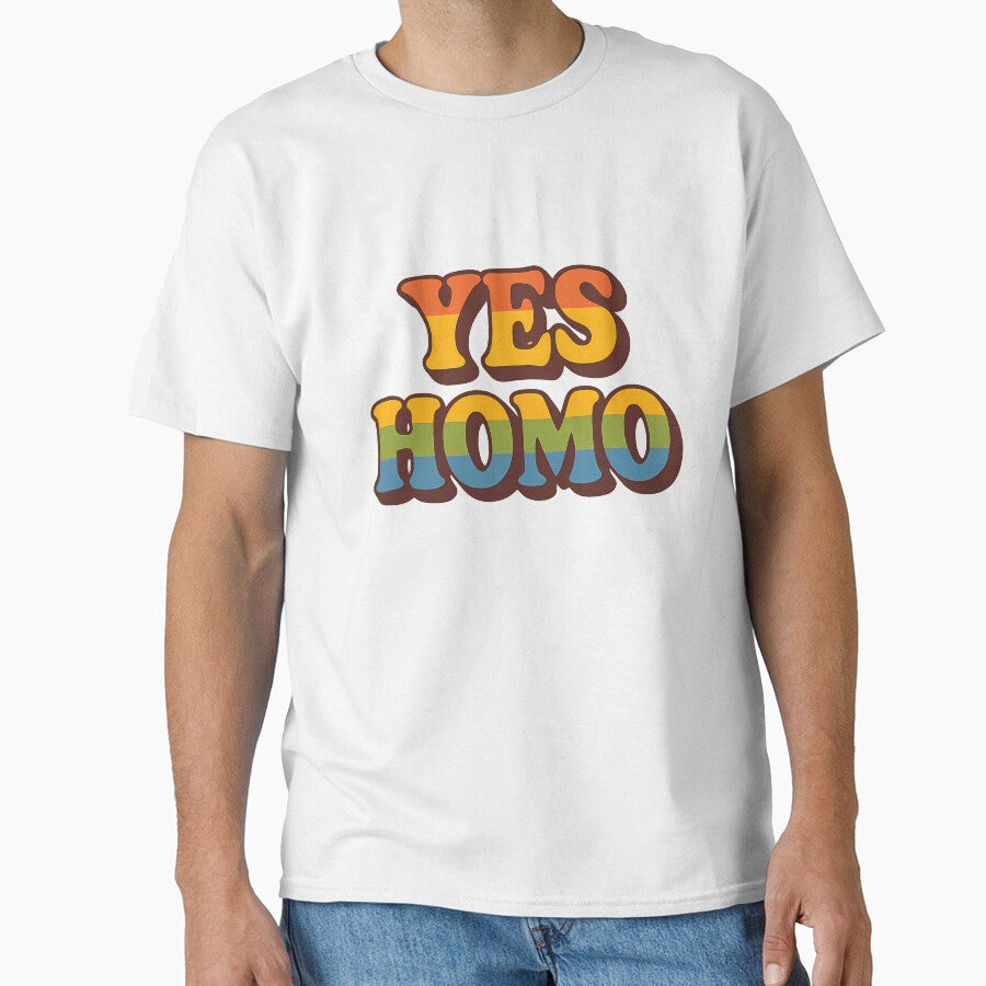 YES HOMO – Bold Retro Pride Design by Haus Of Sin