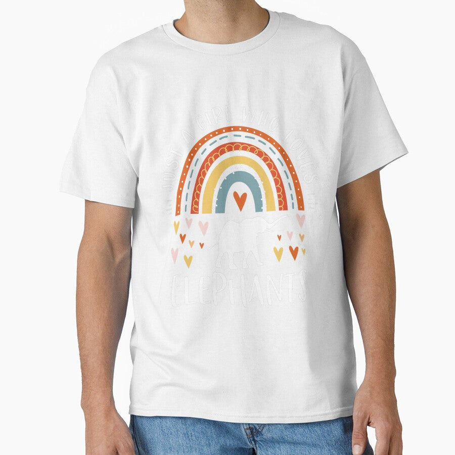 Just A Girl Who Loves Elephants Rainbow Gifts Elephant Lover by sorebull-fighte