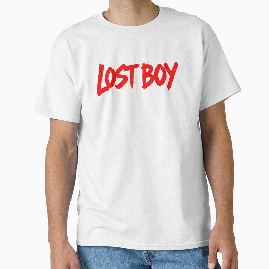 Lost Boy – Raw Red Typography with Rebellious Energy by PixelVibe782