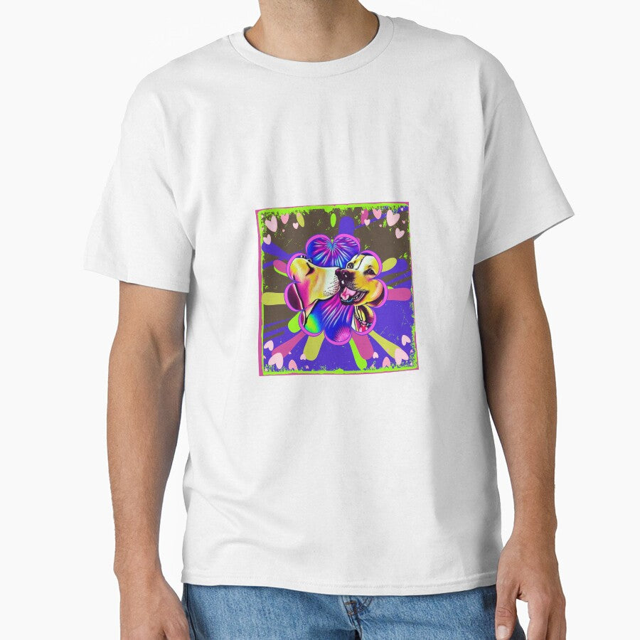 Puppy Love in Psychedelic Style design by CoyoteGifts