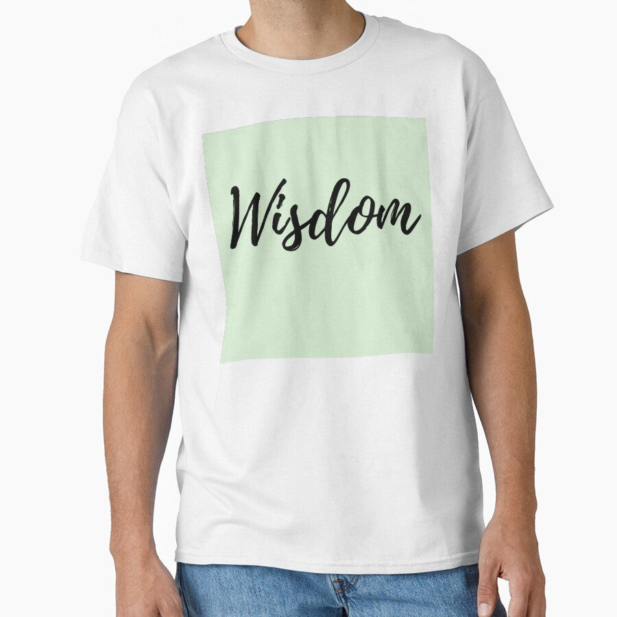 Wisdom - Mint Background Positive Affirmation by ActionFocus