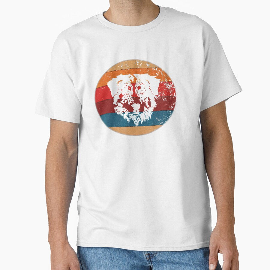 Australian Shepherd T - Vintage Retro Aussie Dog Gift Tee Gift Love by BargerStore