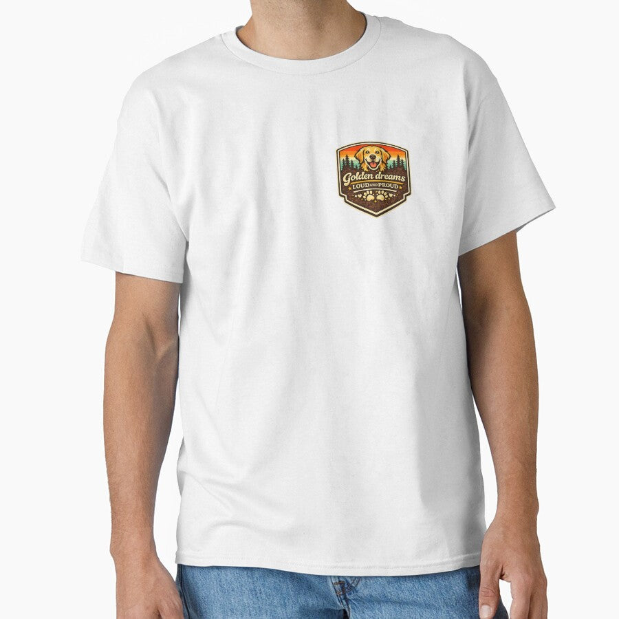 Golden Love Loud and Proud Golden Retriever Gift by WildVista