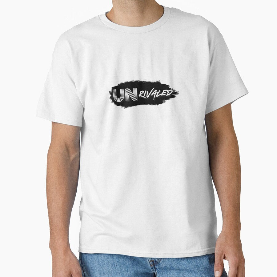 UNRIVALED Streetwear Graphic T-Shirt – Bold Cursive Statement Tee Minimalist Design by KrisArtsDesigns