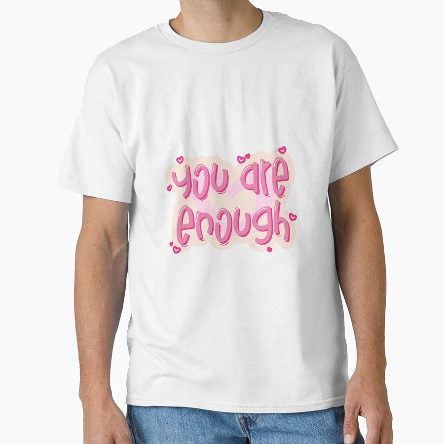 You Are Enough Pink Affirmation by tealborealis
