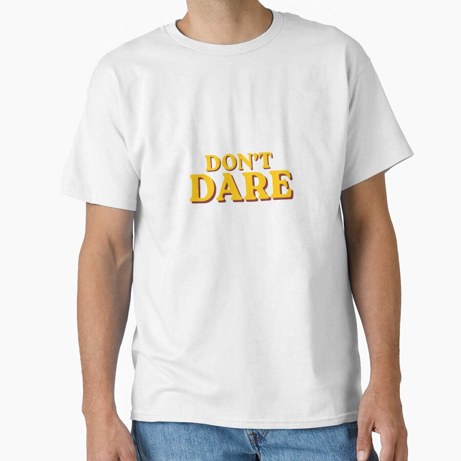 Don't Dare Retro Quote Artwork by FlowerBanks