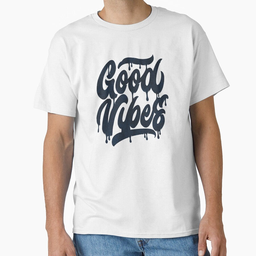 Good Vibes typography design pin buttons, stickers by vikyky