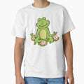 Yoga frogs. meditating frog doing yoga. by HopItStudio