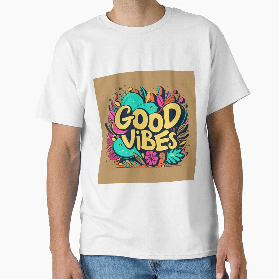 Positive Vibes Typography: Wear Good Vibes Only by TrendyArtInk