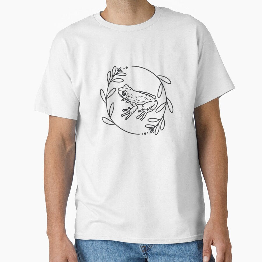 Frog Aesthetic Floral Frog Pun Cottagecore Botanical by CaitU