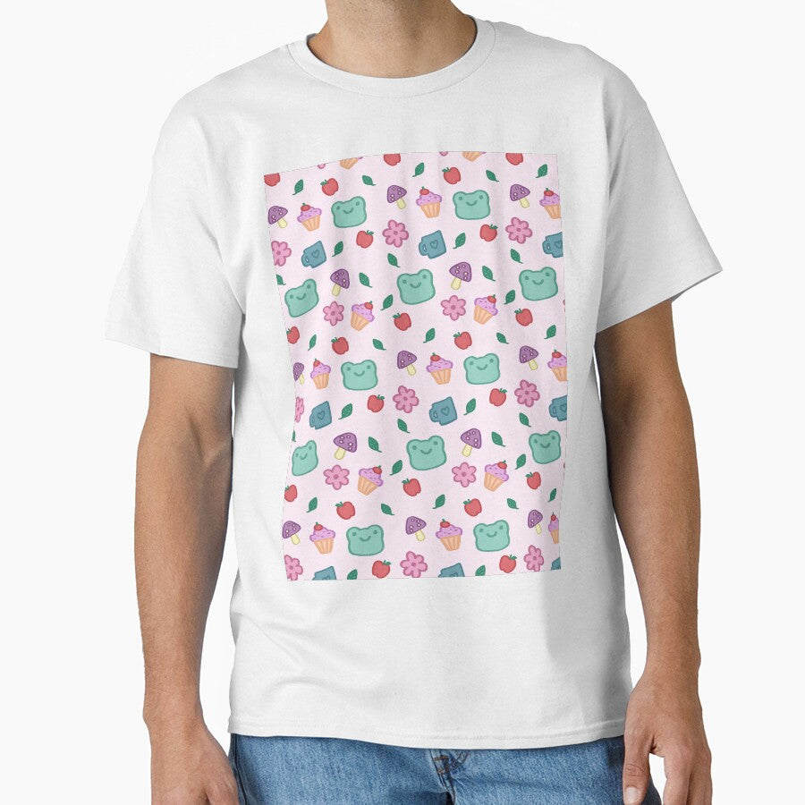 pink sweet moments froggy pattern by naanlin