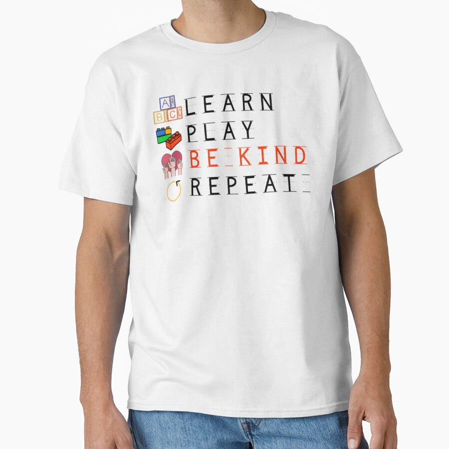 Play Learn Be Kind Repeat by ImaginedCo