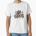 Urban Graffiti Style "No Rules" Typography Design with Street Art Aesthetic by Ahmed-khafagy