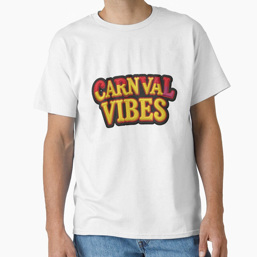 Carnival Vibes – Retro Embroidered Patch Style Typography by myforestfog
