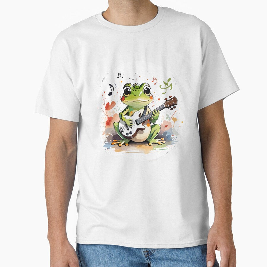 Banjo frog playing electric guitar by MindFrank