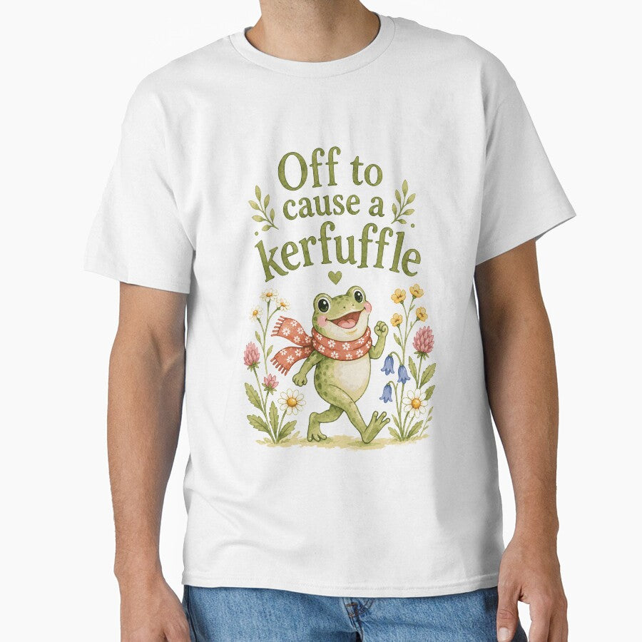 Off To Cause A Kerfuffle Cute Frog Cottagecore by JackCurtis1991