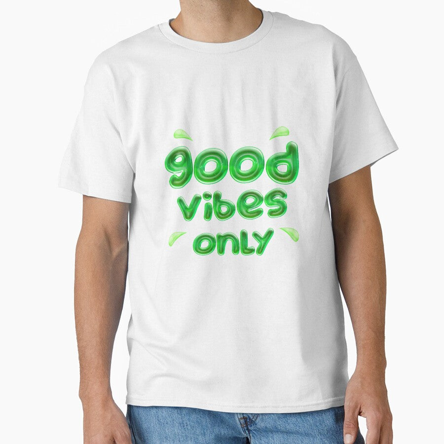 Good Vibes Only ( green ) Positive and Motivational Quote by RomeoSketches