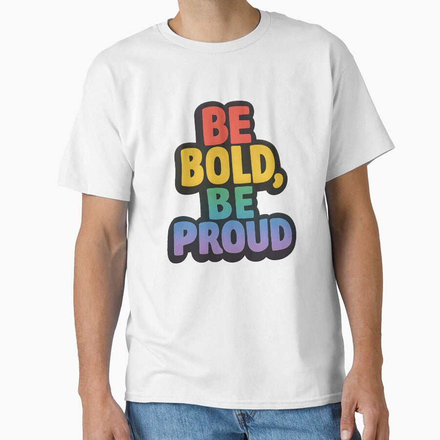 Be Bold, Be Proud – Rainbow Text Art by Haus Of Sin