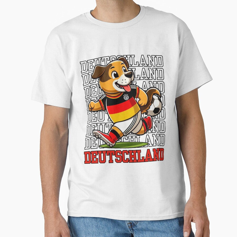 Dog Playing Football | Germany Deutschland Edition by McThingummy