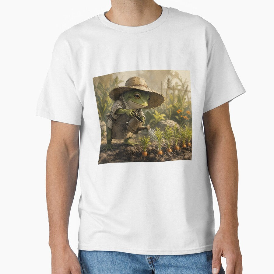 The Vegetable Patch - Cute Cottagecore Frog by bapupa