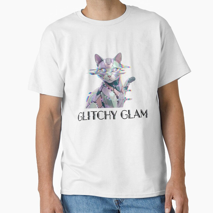 Pastel Goth Robot Cats Glitchy Glam by dcohea