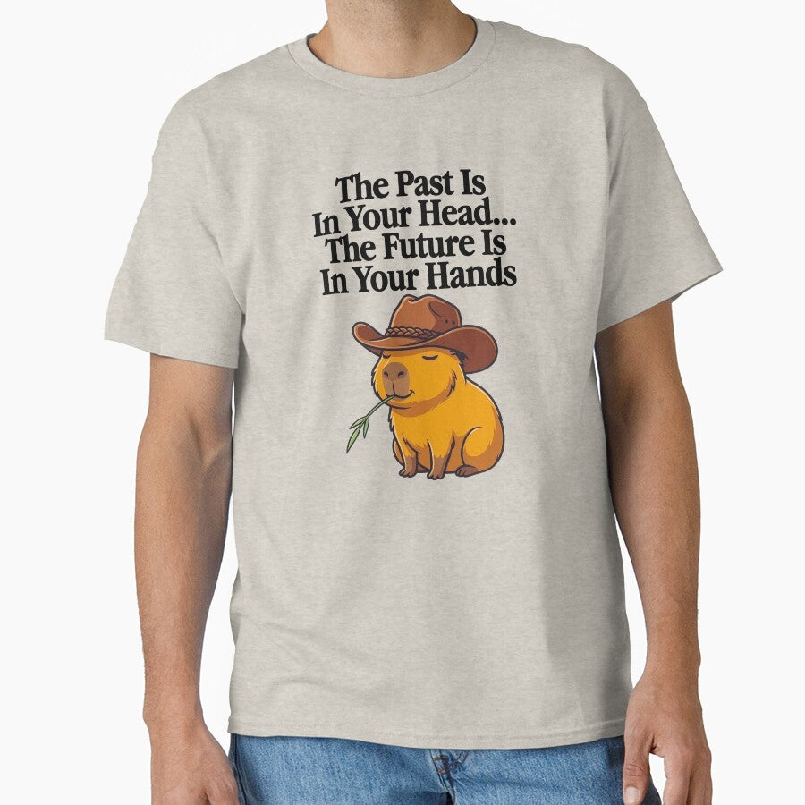Inspirational Cowboy Capybara Future Mindset Graphic by WAMTEES