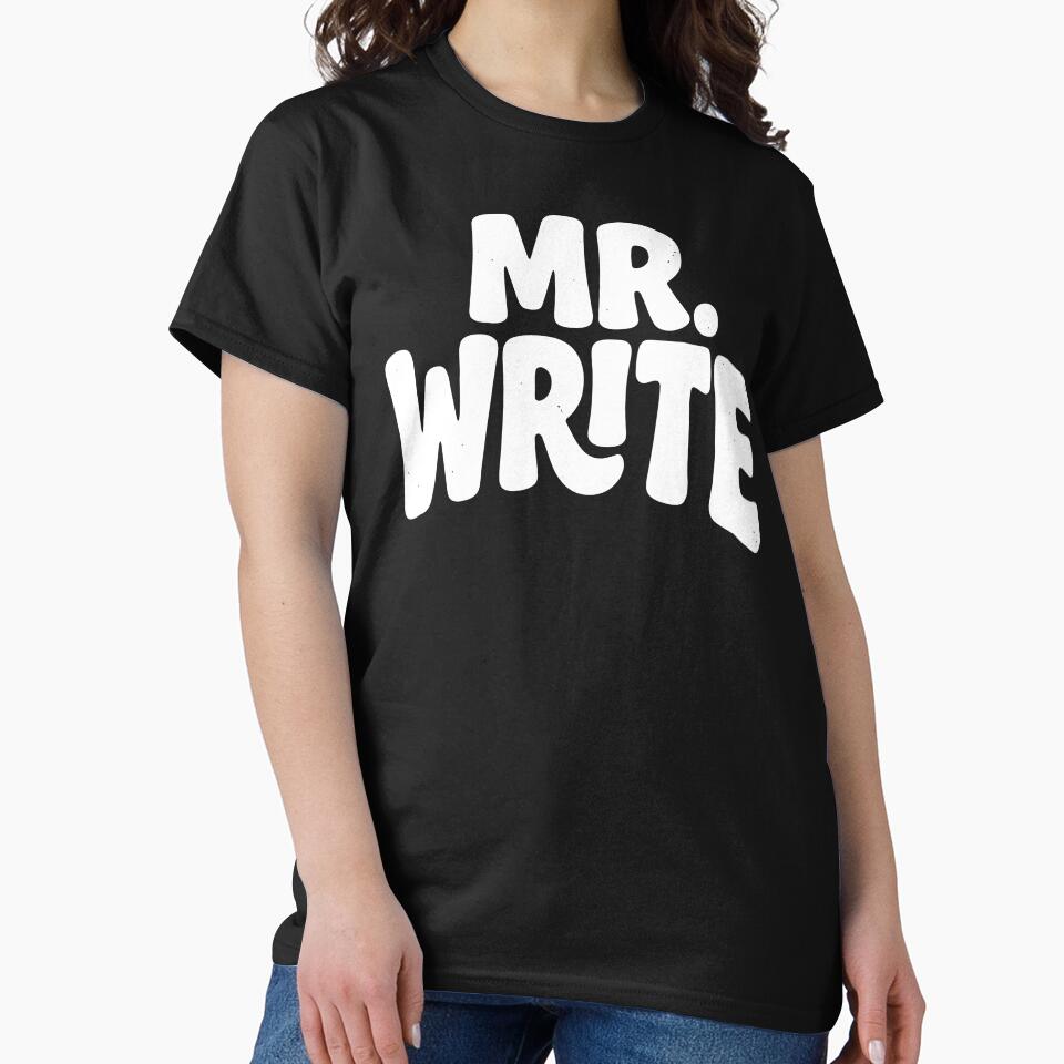 Mr. Write Funny Typography Statement by Digital Art Works  Hub