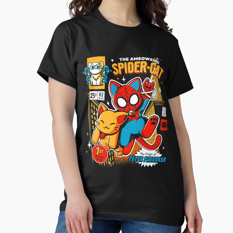 the ameozing spider cat t - spider cat hoodies - spider cat by heyxamad
