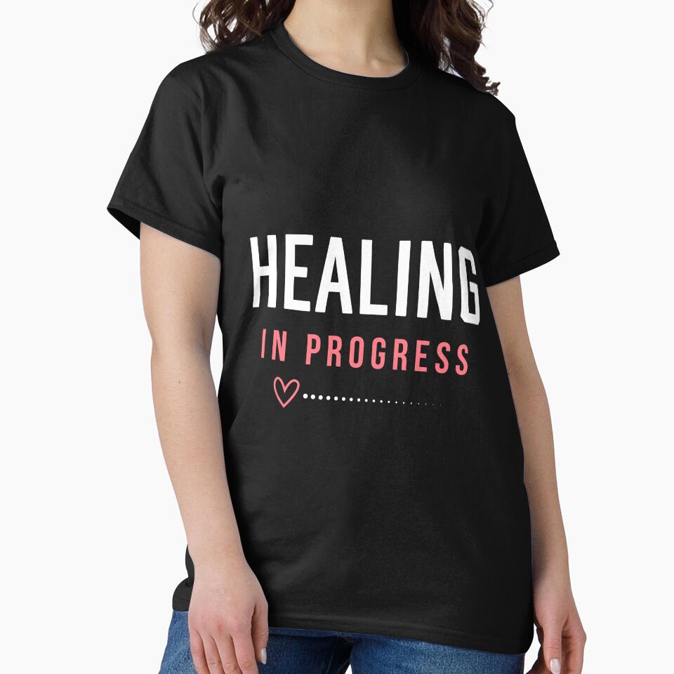 Healing In Progress Affirmation | Self Care & Healing Journey Design by TheMainPrint