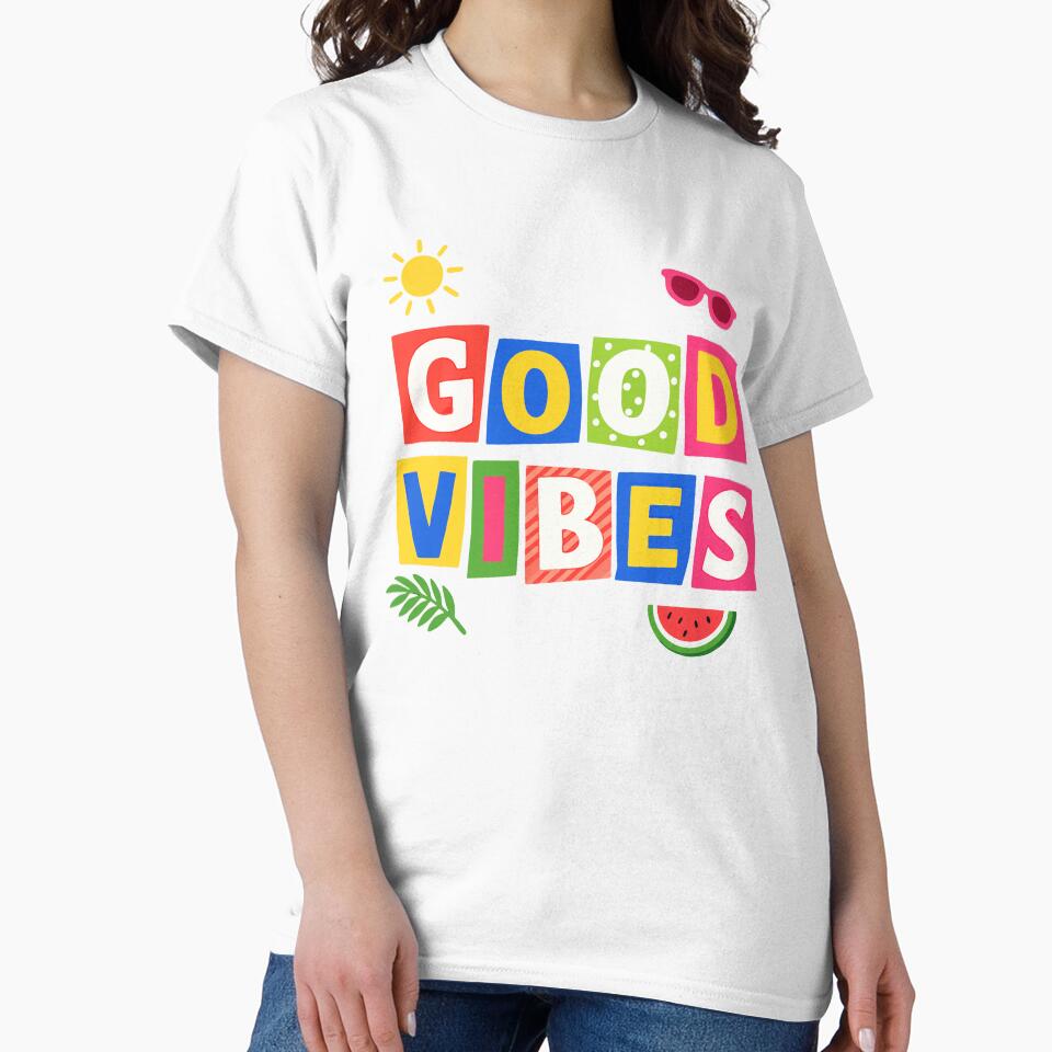 Good Vibes Summer — Colourful Retro Typography Design by 89BLACK