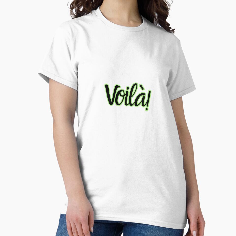 Voilà! – Bold French Typography in Green & Black by Inkworksbyshery